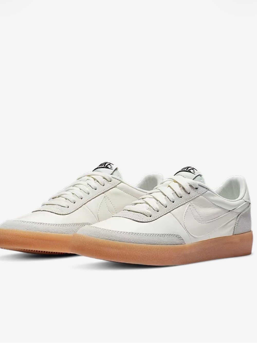 Nike Killshot Leather Sneakers White and Gum Sole Women’s 8, Men’s 6.5